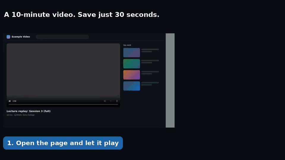 Saving just one part